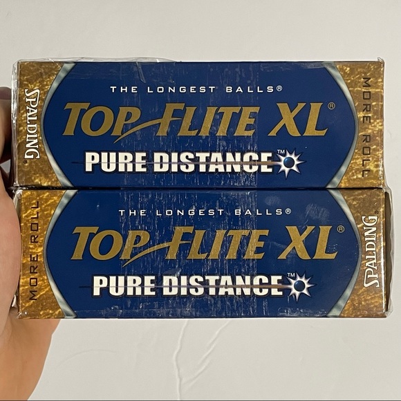 Top Flight XL Pure Distance Golf Balls 2001 Spalding 2 Boxes (3 In Each) - Picture 2 of 5